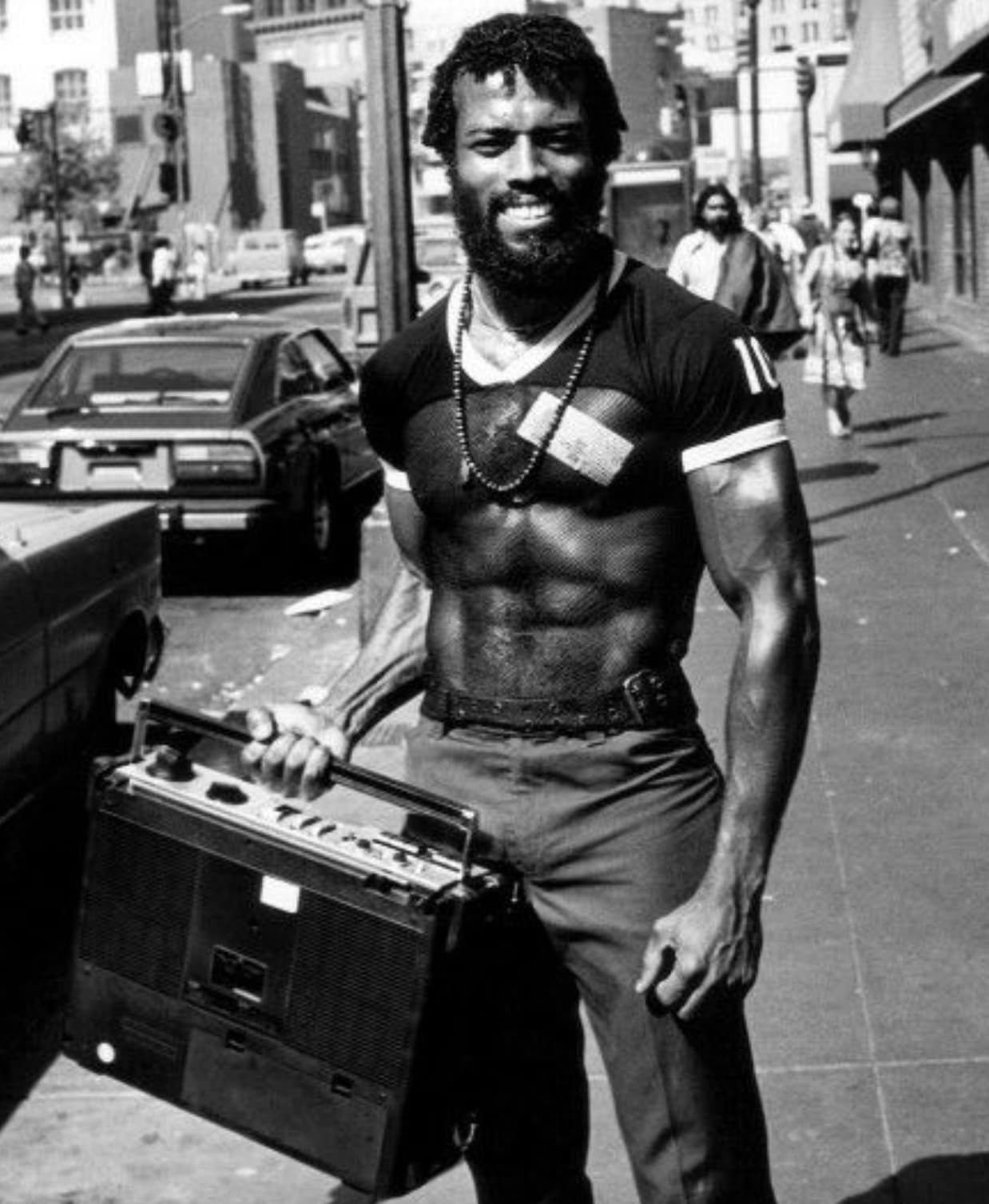 black guy with boombox - 1111